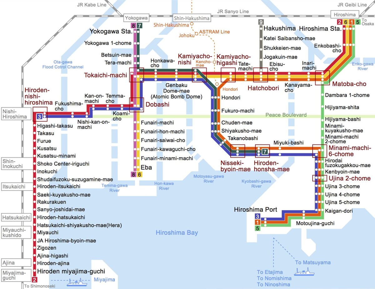 jr hiroshima station map
